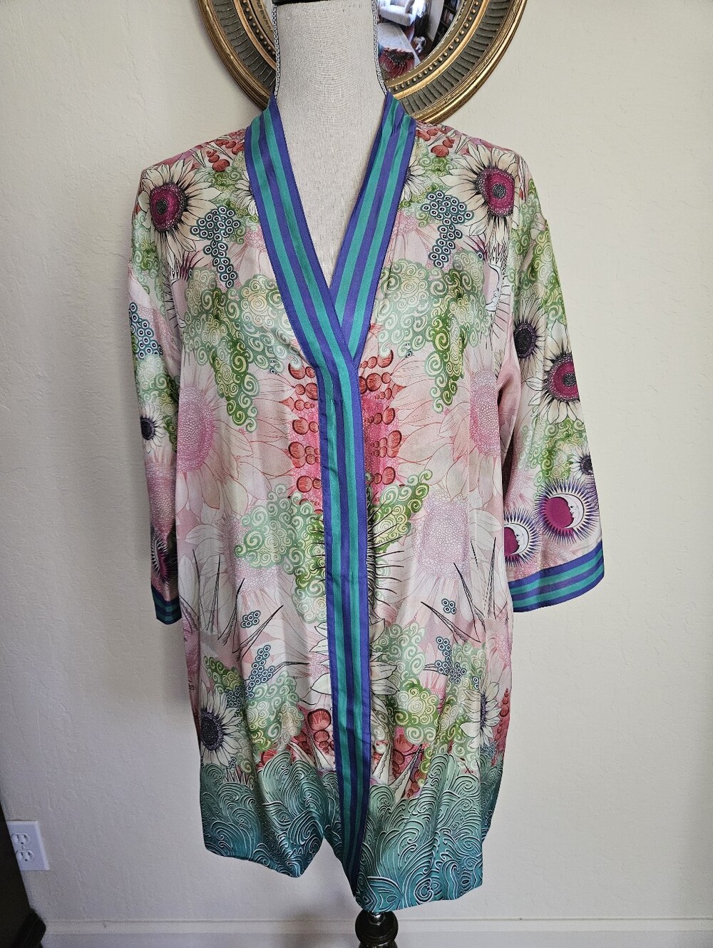 Johnny Was Silk Reversible Kimono